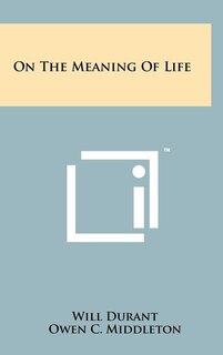 Front cover_On The Meaning Of Life