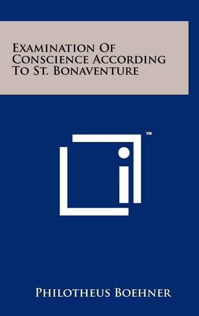 Couverture_Examination of Conscience According to St. Bonaventure