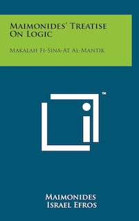 Front cover_Maimonides' Treatise On Logic