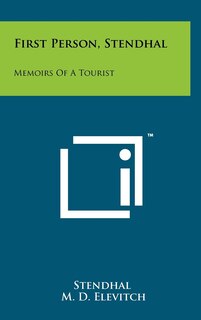 Front cover_First Person, Stendhal