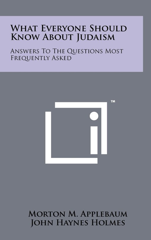 Couverture_What Everyone Should Know About Judaism