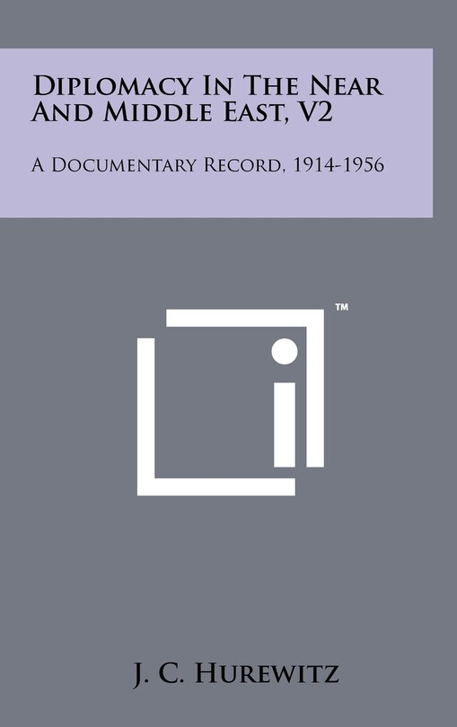 Couverture_Diplomacy In The Near And Middle East, V2