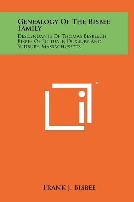 Front cover_Genealogy Of The Bisbee Family