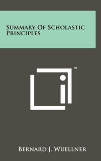 Front cover_Summary Of Scholastic Principles