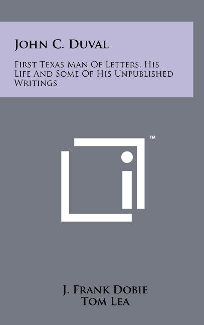 Front cover_John C. Duval