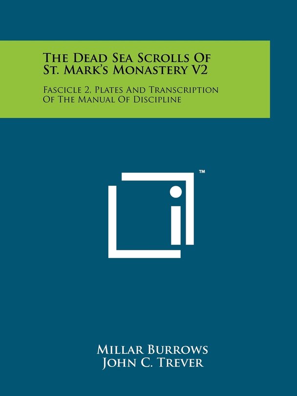 Couverture_The Dead Sea Scrolls Of St. Mark's Monastery V2