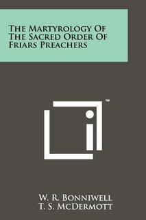 Couverture_The Martyrology Of The Sacred Order Of Friars Preachers