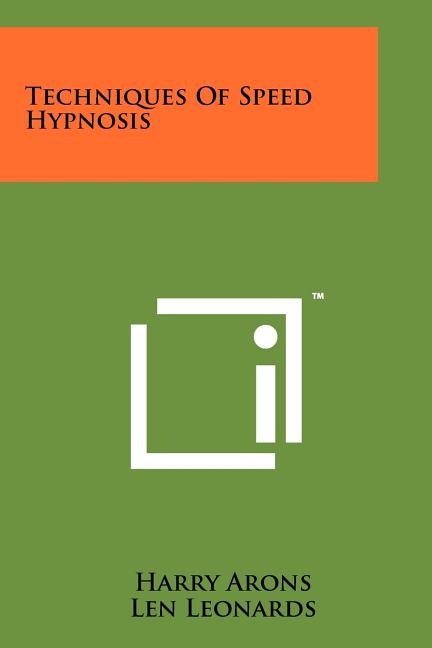 Couverture_Techniques Of Speed Hypnosis