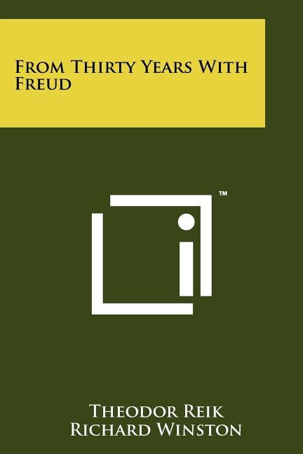 Front cover_From Thirty Years With Freud
