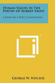 Couverture_Human Values In The Poetry Of Robert Frost