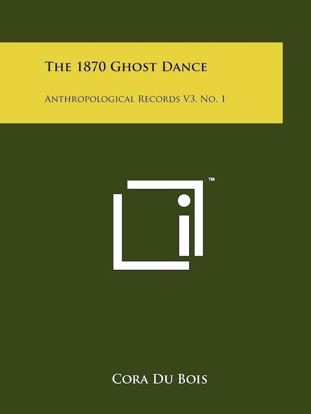 Front cover_The 1870 Ghost Dance