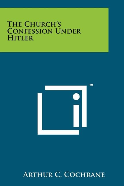 Couverture_The Church's Confession Under Hitler