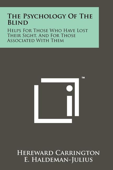 Front cover_The Psychology Of The Blind