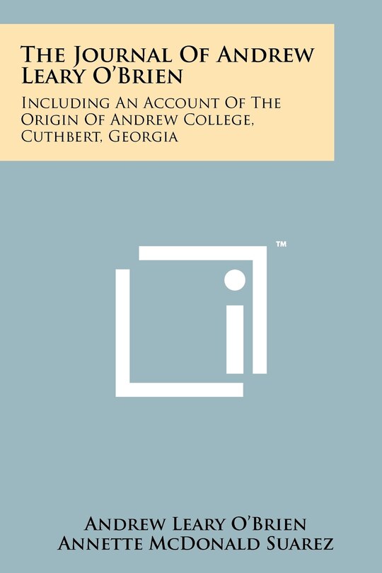 Front cover_The Journal Of Andrew Leary O'Brien