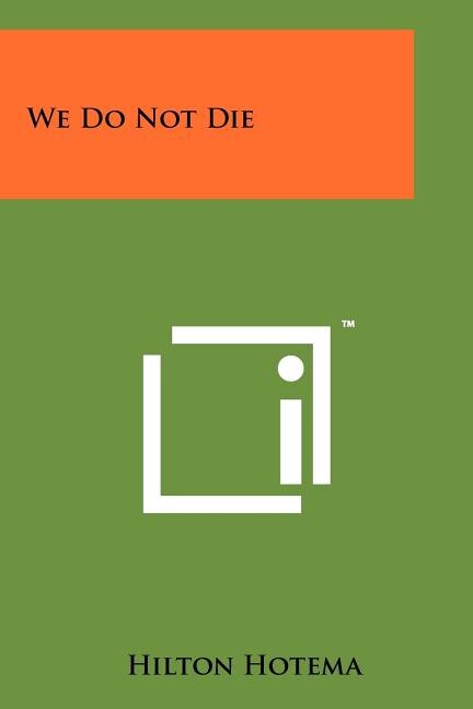 Front cover_We Do Not Die