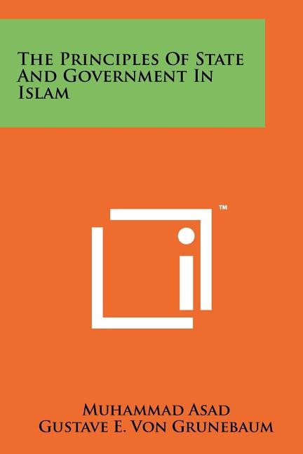Couverture_The Principles of State and Government in Islam