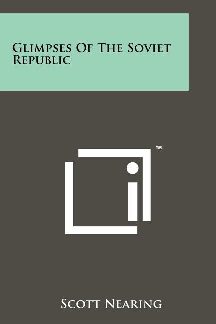 Front cover_Glimpses of the Soviet Republic