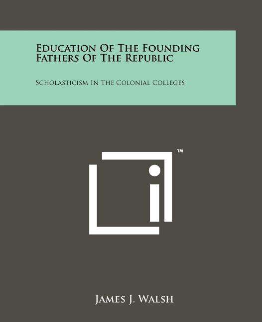 Front cover_Education of the Founding Fathers of the Republic