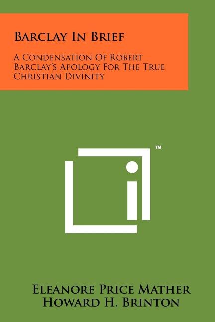 Front cover_Barclay In Brief