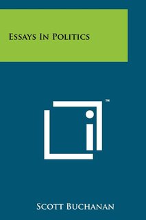 Couverture_Essays In Politics