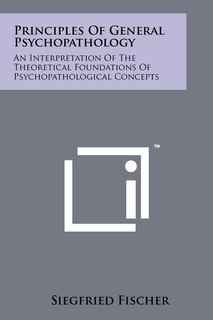 Couverture_Principles of General Psychopathology