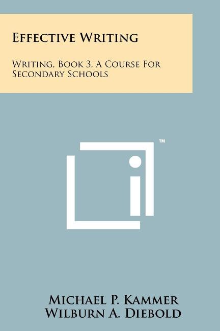 Couverture_Effective Writing
