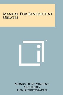 Couverture_Manual For Benedictine Oblates