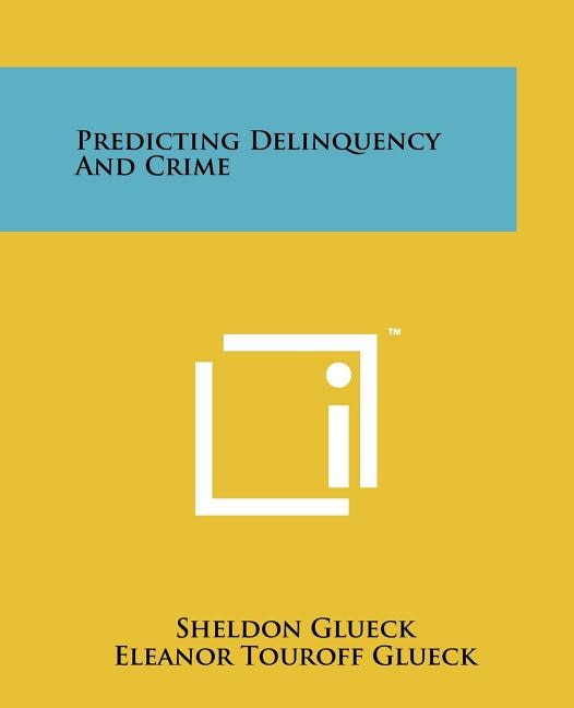 Couverture_Predicting Delinquency and Crime