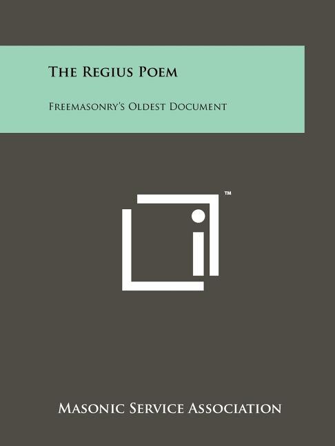 Front cover_The Regius Poem