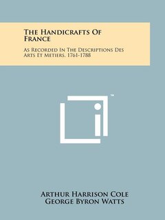 Front cover_The Handicrafts of France