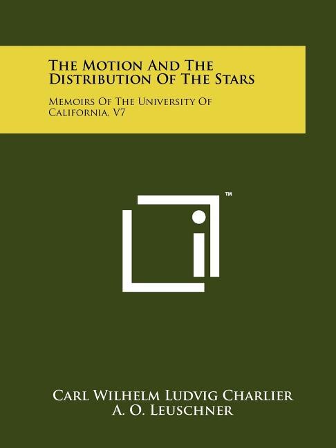 Front cover_The Motion and the Distribution of the Stars