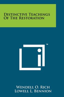 Front cover_Distinctive Teachings of the Restoration
