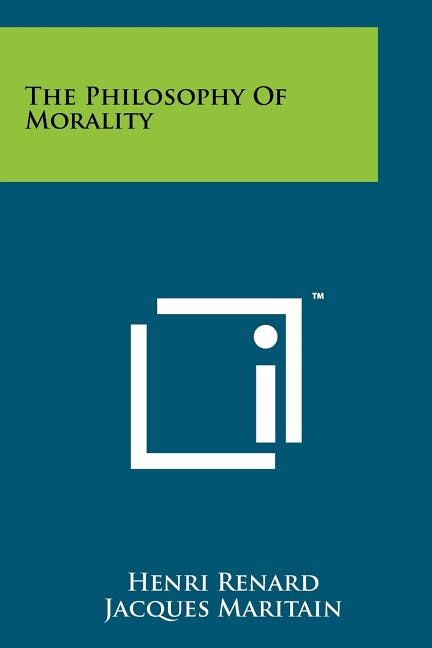 Front cover_The Philosophy Of Morality