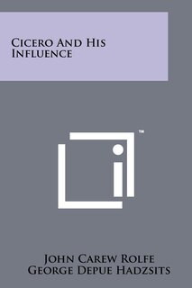 Couverture_Cicero And His Influence