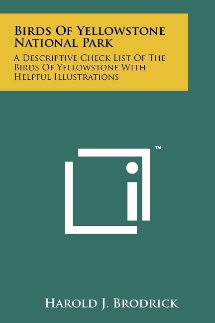 Front cover_Birds Of Yellowstone National Park