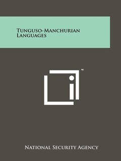 Front cover_Tunguso-Manchurian Languages
