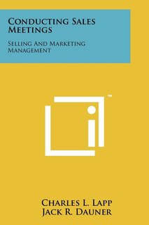 Front cover_Conducting Sales Meetings
