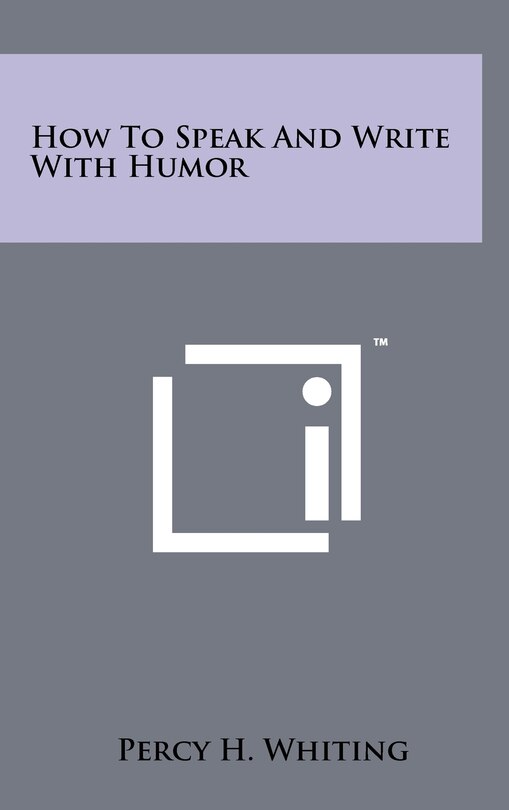 Couverture_How To Speak And Write With Humor