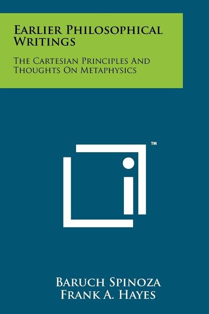 Front cover_Earlier Philosophical Writings