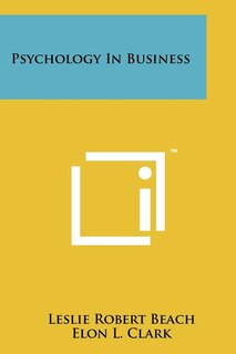 Couverture_Psychology In Business