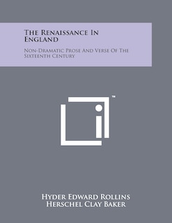 Front cover_The Renaissance In England