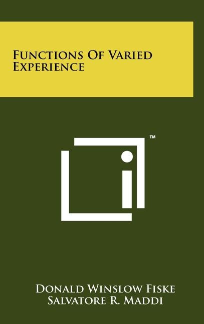 Couverture_Functions of Varied Experience