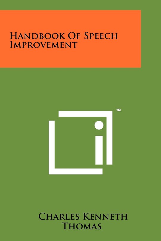 Front cover_Handbook Of Speech Improvement