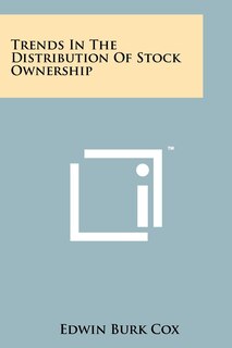 Front cover_Trends in the Distribution of Stock Ownership