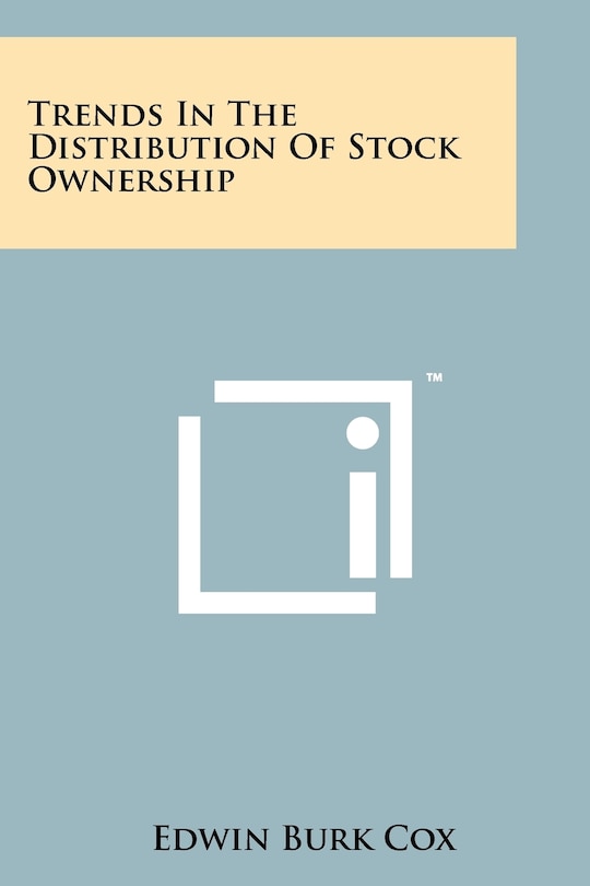 Front cover_Trends in the Distribution of Stock Ownership