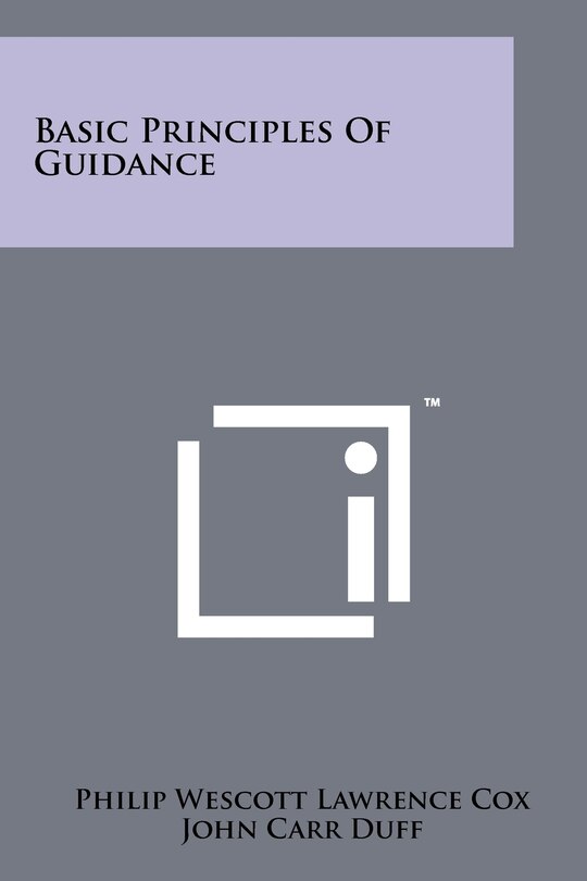 Couverture_Basic Principles of Guidance