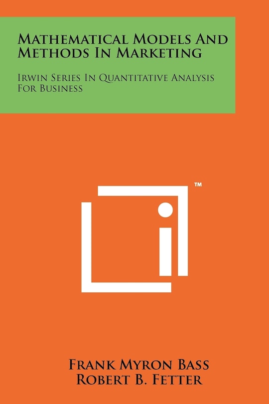 Front cover_Mathematical Models And Methods In Marketing