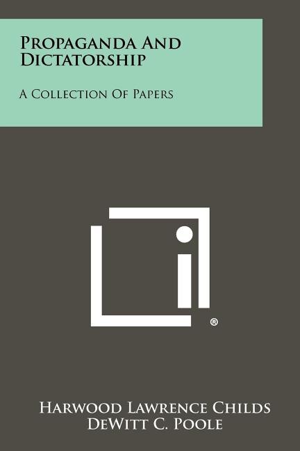 Couverture_Propaganda And Dictatorship