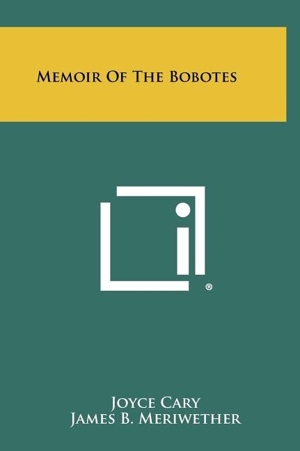 Couverture_Memoir of the Bobotes