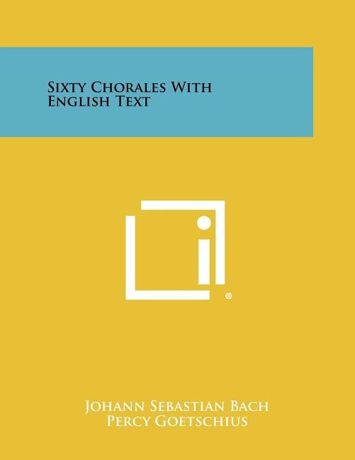 Front cover_Sixty Chorales with English Text